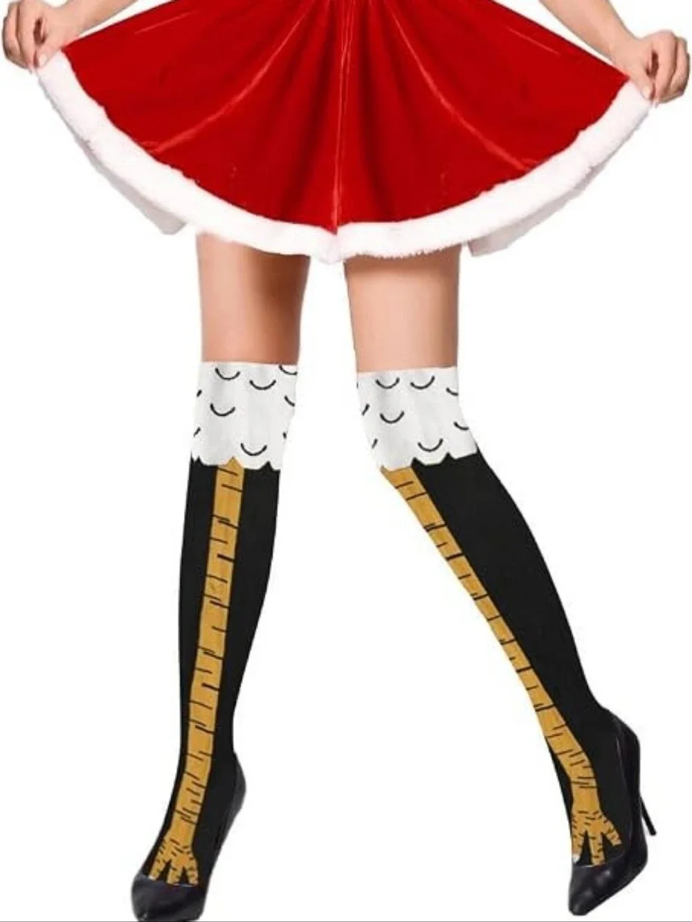 Turkey Leg Knee-High Socks for Thanksgiving | Fun and Cozy Holiday Socks